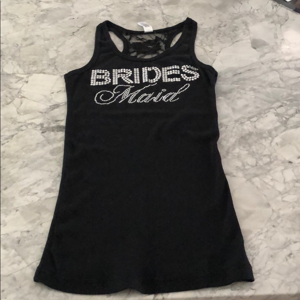 Bridesmaid tabl with lace racerback